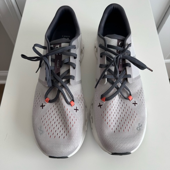 On Running Cloud X Sneakers Men’s 14 Grey/Orange - Picture 2 of 8
